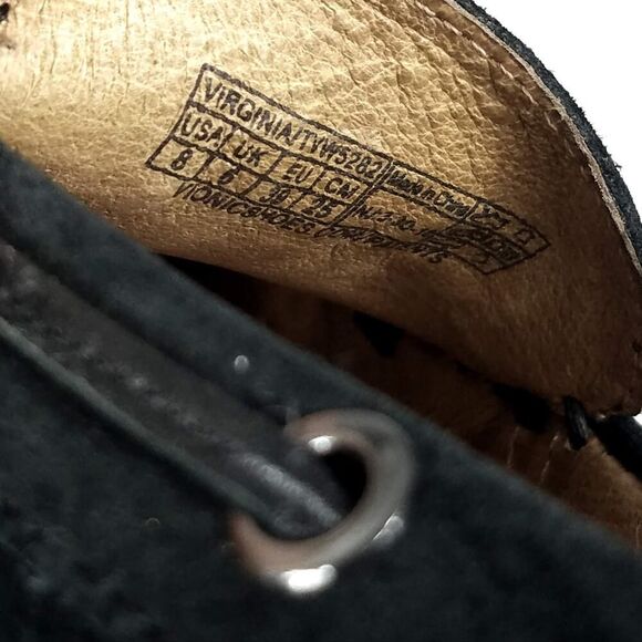 Vionic Virginia Black Suede Leather Moccasin Comfort Loafer Flats Size 8 - Picture 7 of 7